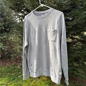 Vuori Men's Heather Gray Crewneck Sweater